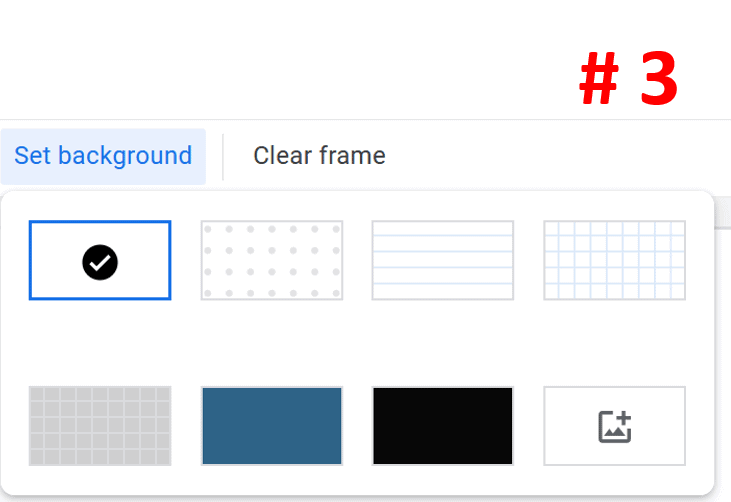 Changing background in Jamboard