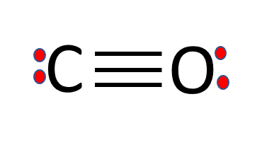 CO Lewis structure shows that both carbon and oxygen contain lone pairs of electrons.