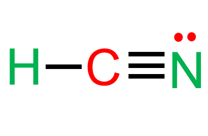 hcn lewis structure shows that there is a triple bond between carbon and nitrogen and nitrogen contains one lone pair