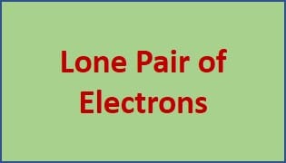 Define lone pair of electrons with examples
