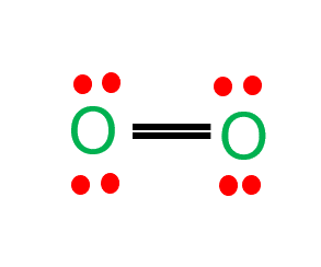 in the o2 lewis structure, there is a double covalent bond between two atoms and each oxygen atom contains two lone pairs of electrons.