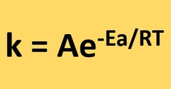 definition of the Arrhenius equation states that the rate constant of a reaction k is related to temperature T, activation energy E, and pre-exponential factor.