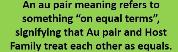 au pair meaning refers to 