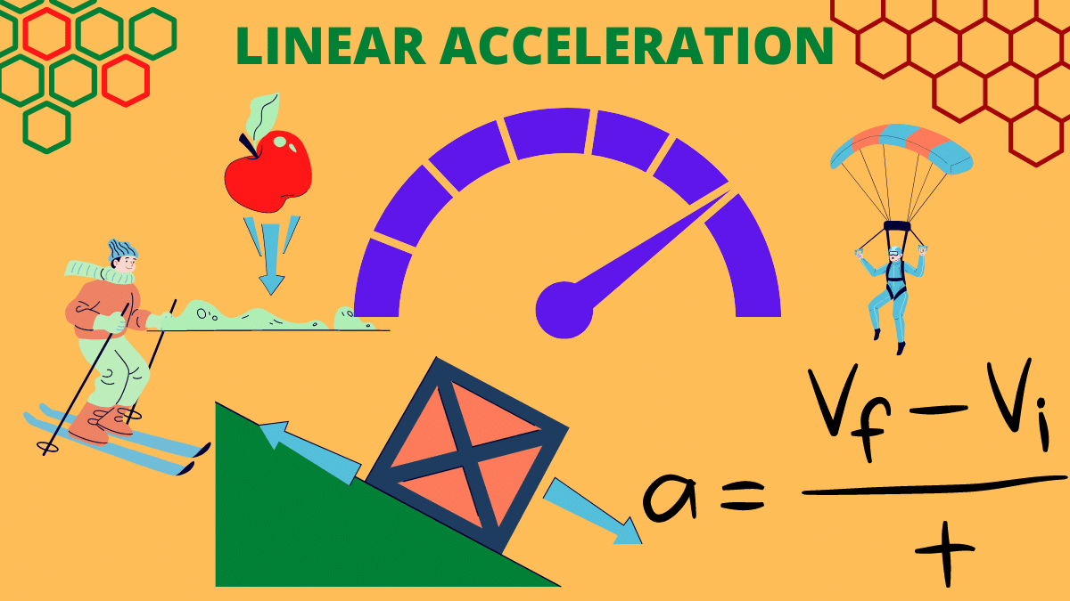 what is linear acceleration, define linear acceleration with examples