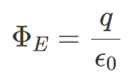 Gauss law states that the total electric flux across any closed surface (one with a specified volume) is proportional to the total (net) electric charge inside the surface