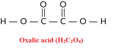 Oxalic acid formula is H2C2O4. It is one of the most powerful organic acids due to the joining of two carboxyl groups.