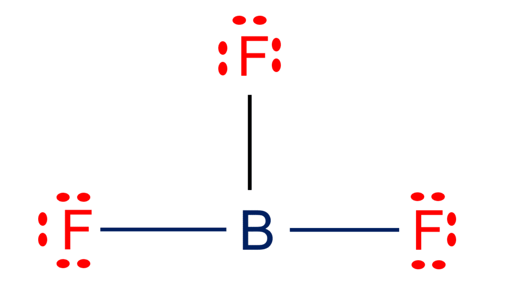bf3 lewis structure shows that there is a single bond between boron and fluorine atom. BF3 dot structure and bf3 lewis structure