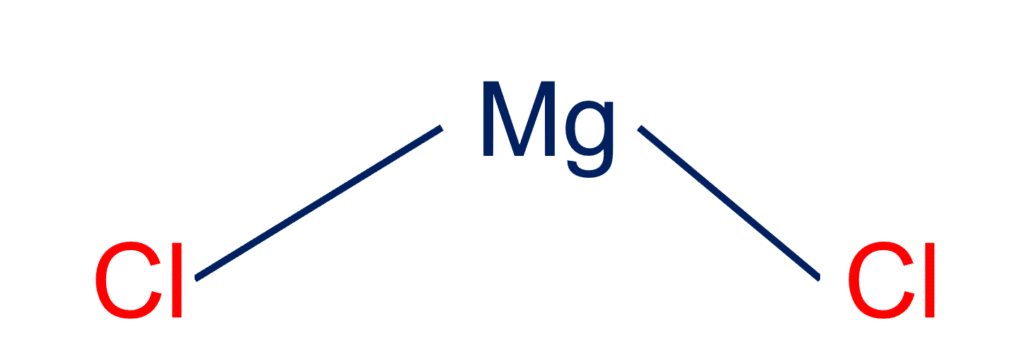 Magnesium chloride is an inorganic compound that contains one magnesium ion and two chloride ions