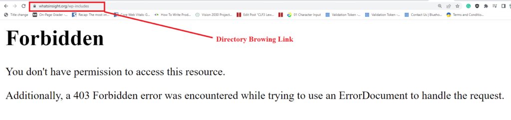 A hacker can locate your directory information by  web search. Be sure to always turn off directory browsing.