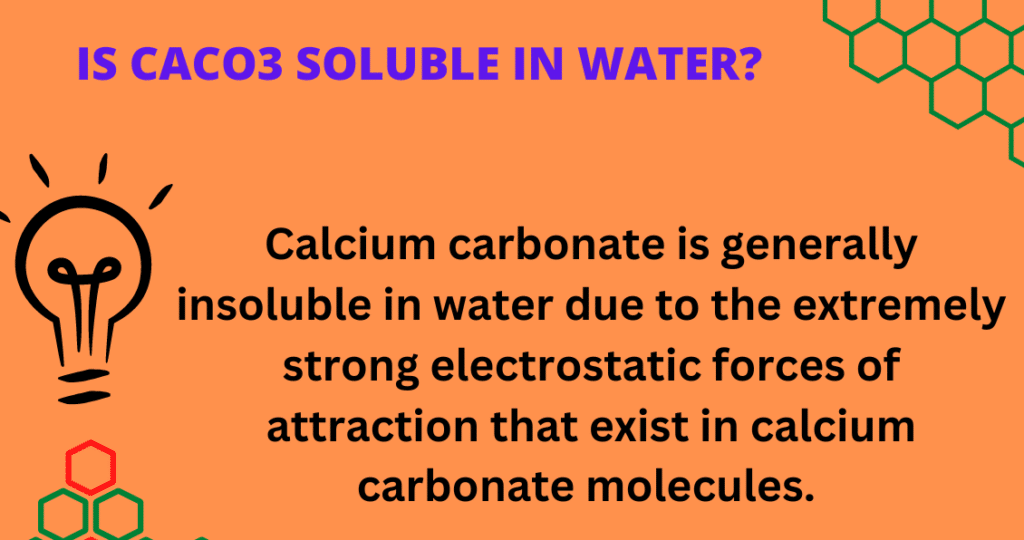 is caco3 soluble in water, calcium carbonate solubility in water, calcium carbonate molecule