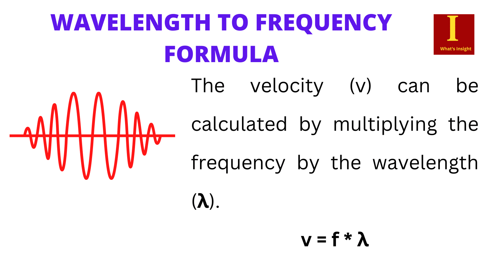 Wavelength To Frequency Formula 